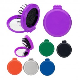 Logo Branded Brush Mirror Compact