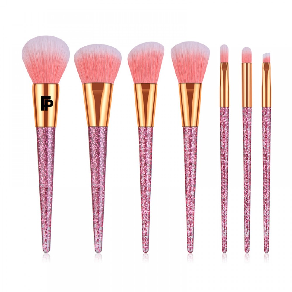 7pcs Cosmetic Makeup Brush set for Lady /Foundation Eyebrow Eyeliner Brush Logo Branded