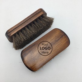 Custom Imprinted 100% Horsehair Shoe Brush
