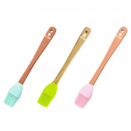 Silicone Wood Handle Basting Brush Custom Imprinted