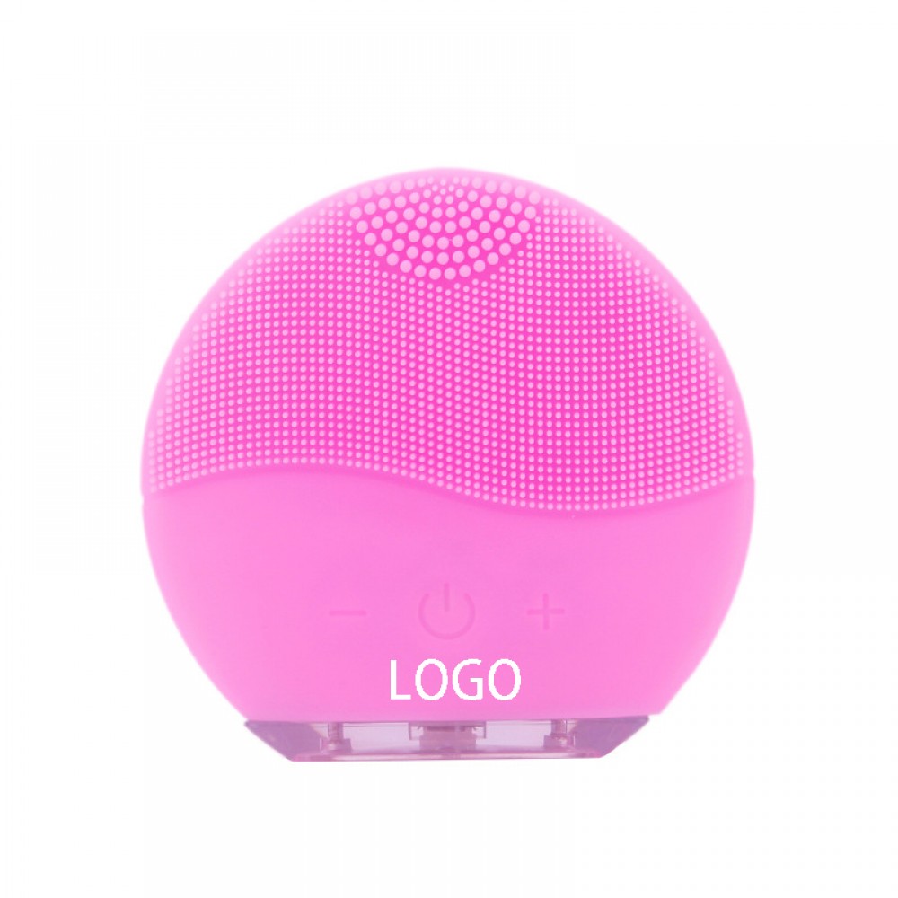 Logo Branded Electric Waterproof Silicon Facial Cleaner Brush