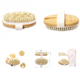 Oval Two In One Body Massage Brush Custom Printed