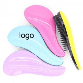 Plastic tangle free Hair Brush Custom Printed