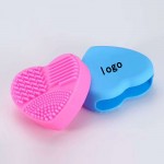 Custom Imprinted Heart Shape Silicone Makeup Brush