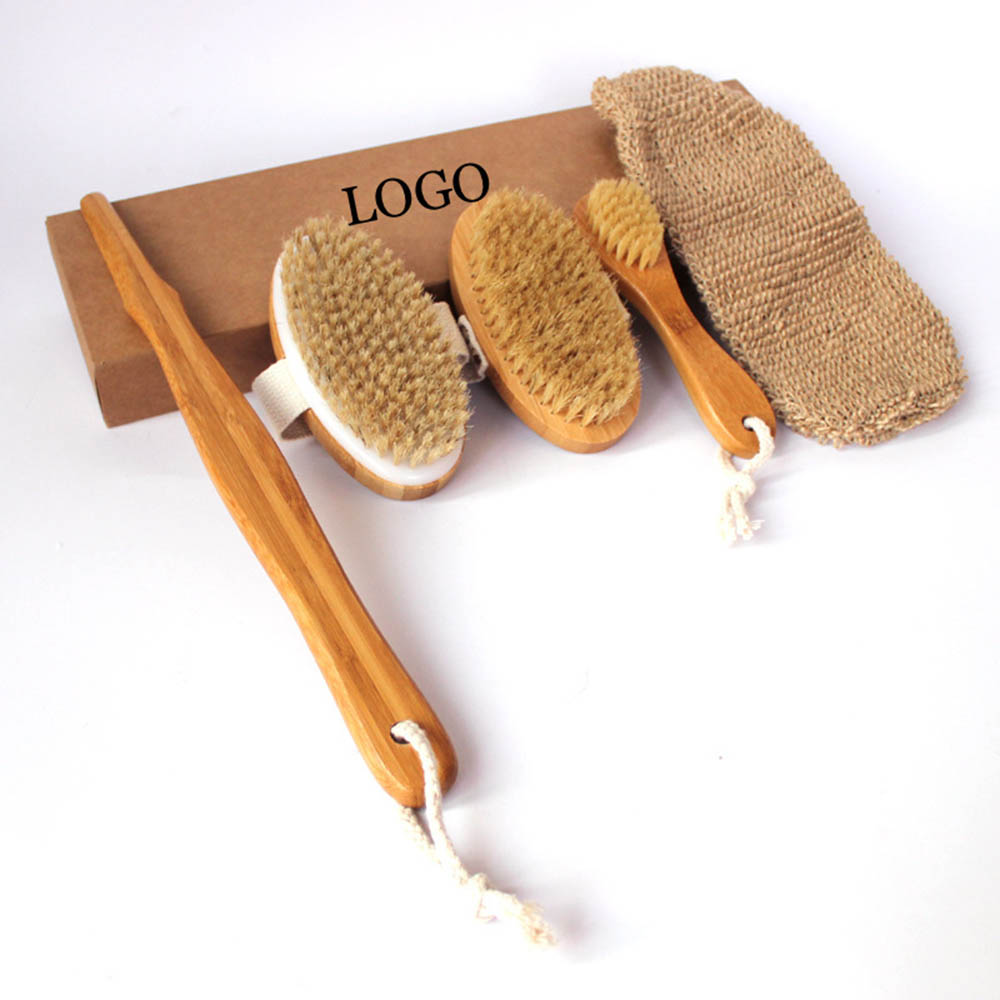 Detachable Bath Brush Gift Set Custom Imprinted