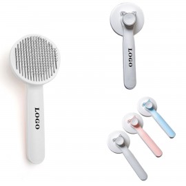 Custom Printed Pet Comb Brush With Plastic Handle