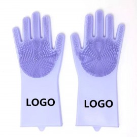 Silicone Cleaning Gloves Logo Branded