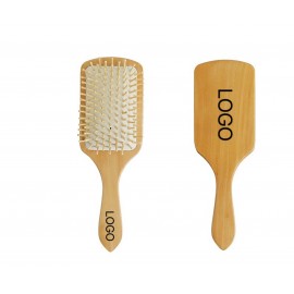 Custom Imprinted Natural Wooden Hairbrush