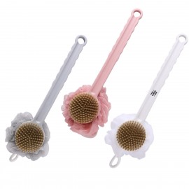 Logo Branded Double Sided Long Handle Shower Brush  Logo Branded Double Sided Long Handle Shower Brush