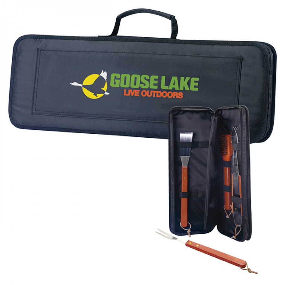 Custom Printed Sizzler 4-Piece BBQ Set Custom Printed Sizzler 4-Piece BBQ Set