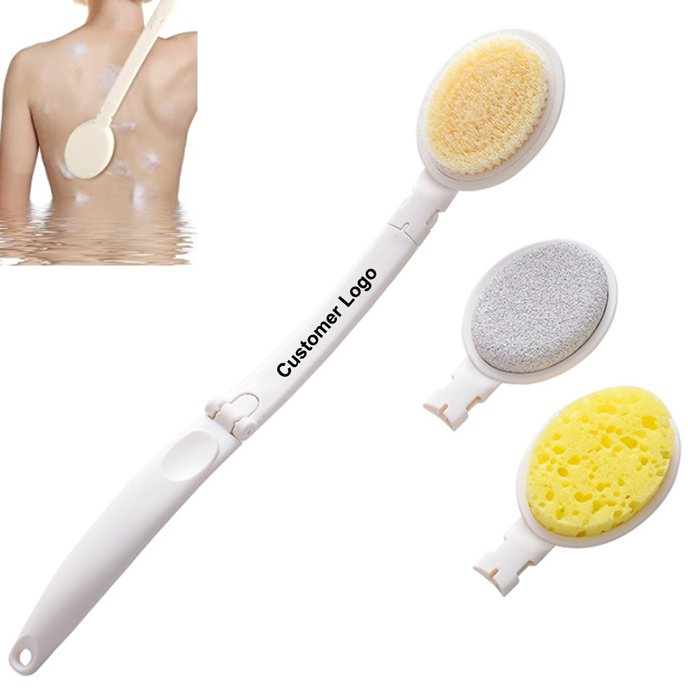 Foldable Body Bubble Bath Brush Set Custom Printed Foldable Body Bubble Bath Brush Set Custom Printed