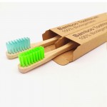 Biodegradable bamboo toothbrush, Round base, Eco friendly, BPA free Custom Imprinted