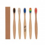 Logo Branded Eco-friendly Bamboo Toothbrush