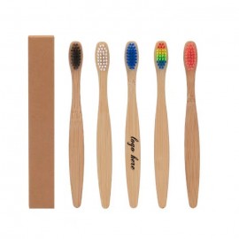 Logo Branded Eco-friendly Bamboo Toothbrush