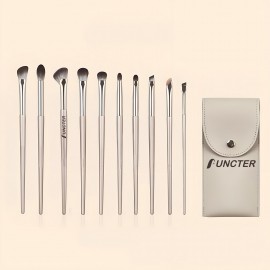 Luxe Pro 10-Piece Brush Set With PU Bag Custom Imprinted