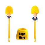 Trump Toilet Brush w/ Holder Set Funny Gag Gift Logo Branded