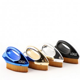 Foundation Makeup Brush in Iron shape Custom Printed