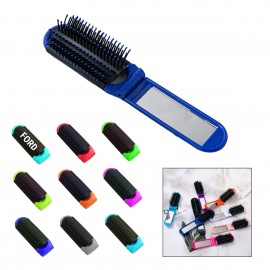 Folding Comb With Mirror Custom Imprinted  Folding Comb With Mirror Custom Imprinted