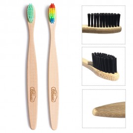 Custom Imprinted Natural Bamboo Toothbrushes  Custom Imprinted Natural Bamboo Toothbrushes