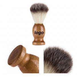 Logo Branded Wooden Handle Beard Brush