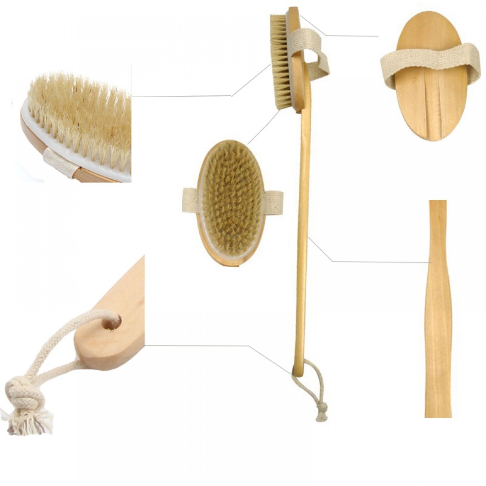 Natural Wooden Bath Brush Custom Imprinted Natural Wooden Bath Brush Custom Imprinted