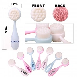 Logo Branded Silicone Facial Cleanser Brush