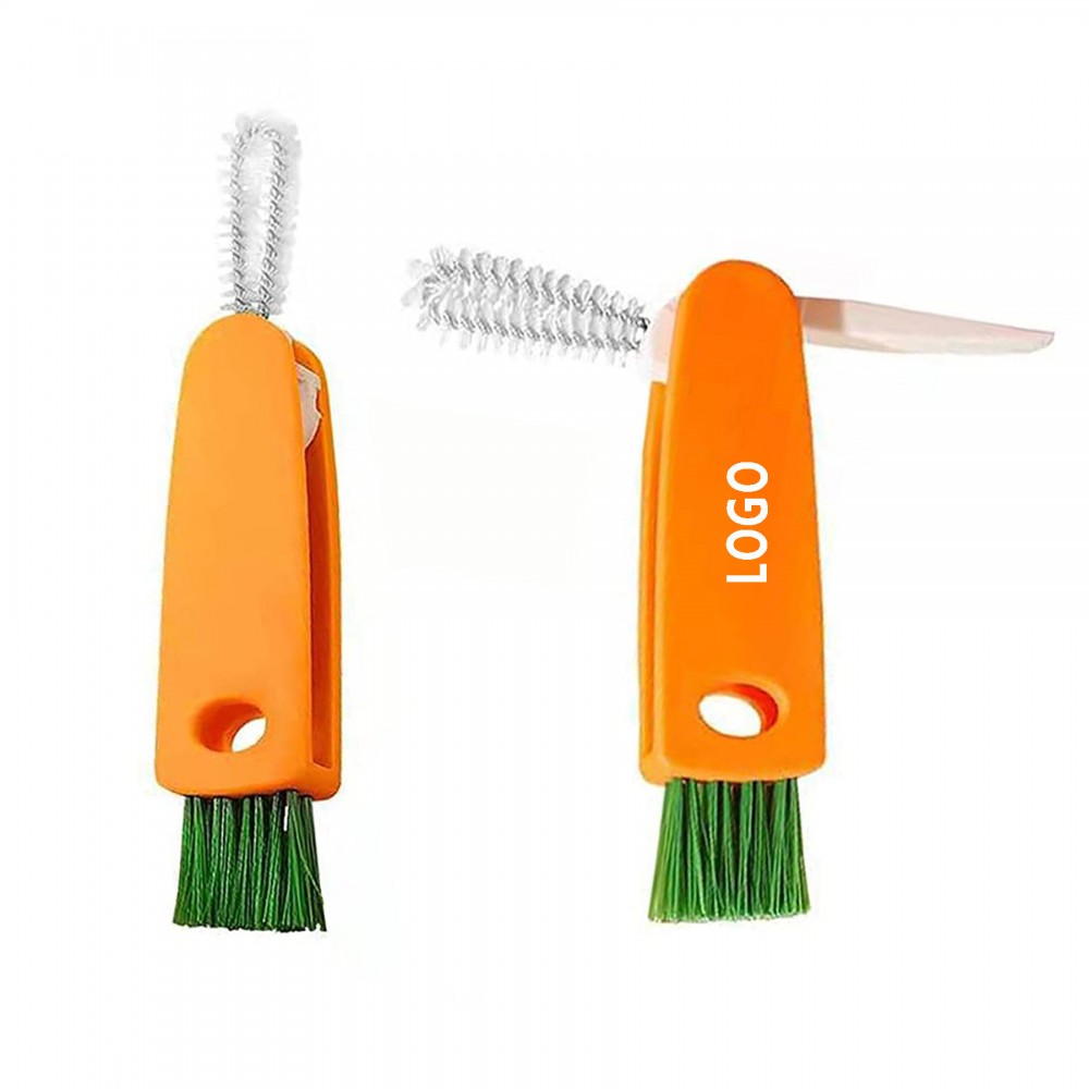 Logo Branded 3 in 1 Tiny Bottle Cup Lid Brush