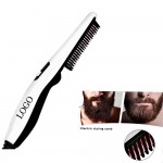 Beard Straightener Comb Logo Branded