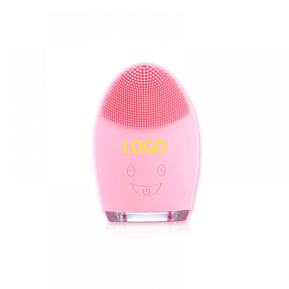 Electric Silicone Face Scrubber Massager Logo Branded