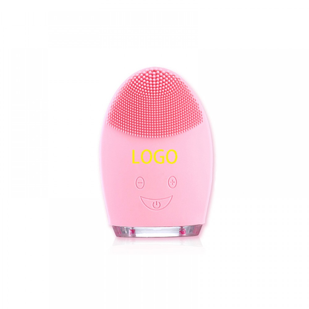Electric Silicone Face Scrubber Massager Logo Branded Electric Silicone Face Scrubber Massager Logo Branded