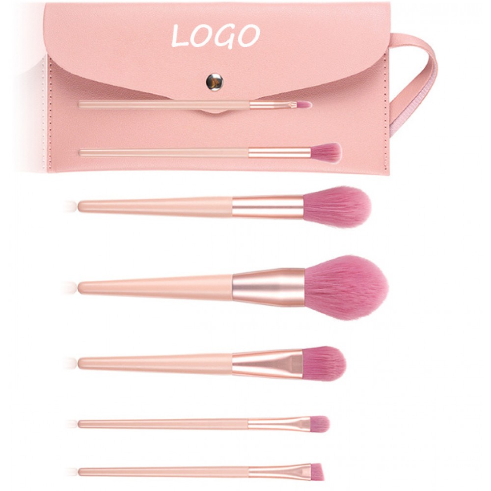 7 Pieces Makeup Brush Set Kit Custom Printed 7 Pieces Makeup Brush Set Kit Custom Printed