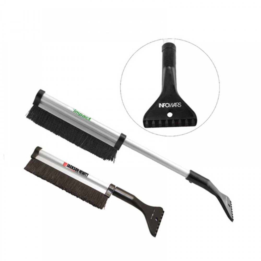 Telescopic Automotive Ice Scraper Snow Brush Logo Branded Telescopic Automotive Ice Scraper Snow Brush Logo Branded