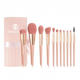 11-Piece Pro Brush Kit With PU Bag Custom Imprinted