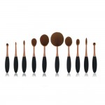 Logo Branded 10 PCS Toothbrush Shape Makeup Brushes Set