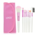 7PCS Cosmetic Makeup Brush Kit with pouch Custom Imprinted
