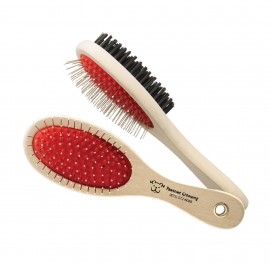 Logo Branded Dual-Sided Pet Brush