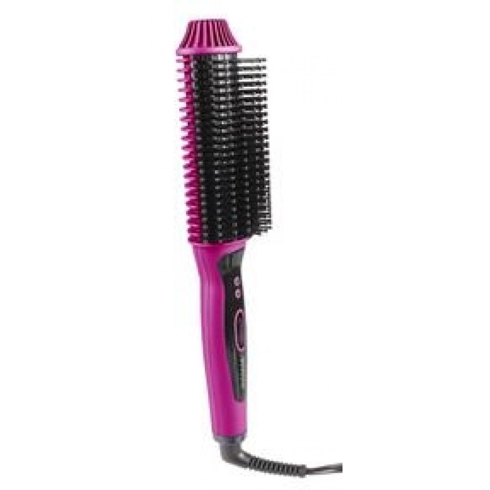 Custom Imprinted Vivitar Pink Ceramic Hair Curling/Straightening Brush