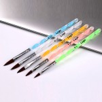 UV Gel Acrylic Nail Brush 5pcs/Set Custom Imprinted