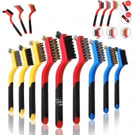 Heavy-Duty Wire Brush Set - 3 Pack for Deep Cleaning Custom Imprinted