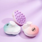 Custom Imprinted Gradient Mango-shaped Silicone Shampoo Brush