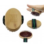 Logo Branded Wood Dog Fur Remover Brush