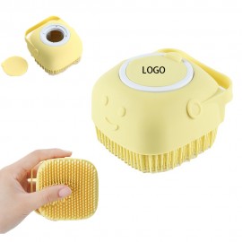 Custom Printed Silicone Bath Brush with Shower Gel Dispenser  Custom Printed Silicone Bath Brush with Shower Gel Dispenser