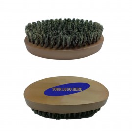 Beard Brush For Men With 100% First Cut Boar Bristles Custom Printed