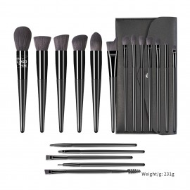 Custom Imprinted 18 Piece Professional Makeup Brush Set with Travel Case