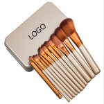 12PCS Cosmetic Makeup Brush Kit with case Custom Imprinted