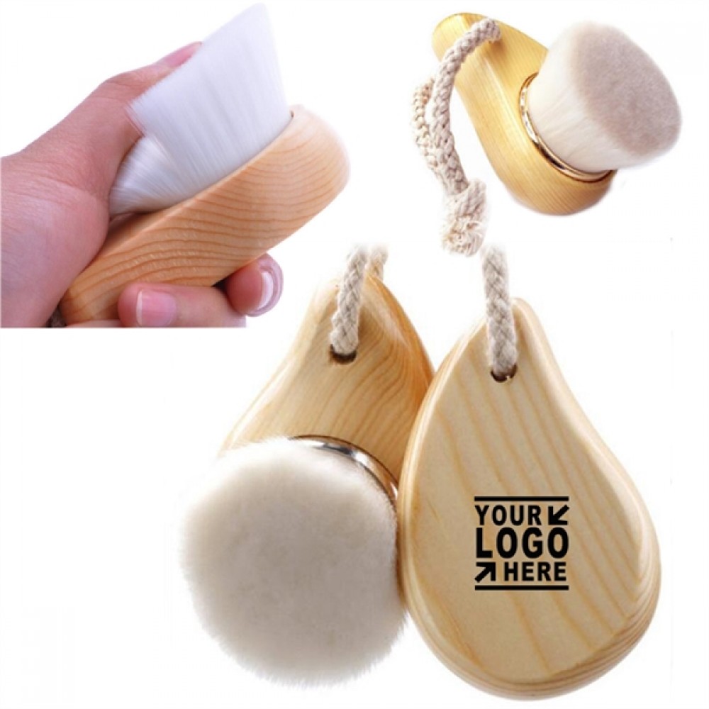 Wooden Facial Cleaning Brush Logo Branded Wooden Facial Cleaning Brush Logo Branded