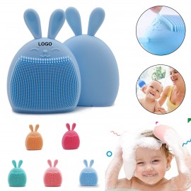 Silicone Baby Bath Massage Brush Custom Printed  Silicone Baby Bath Massage Brush Custom Printed