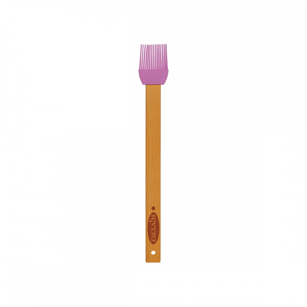 11" Purple Silicone Baster Brush w/ Bamboo Handle Custom Imprinted 11" Purple Silicone Baster Brush w/ Bamboo Handle Custom Imprinted