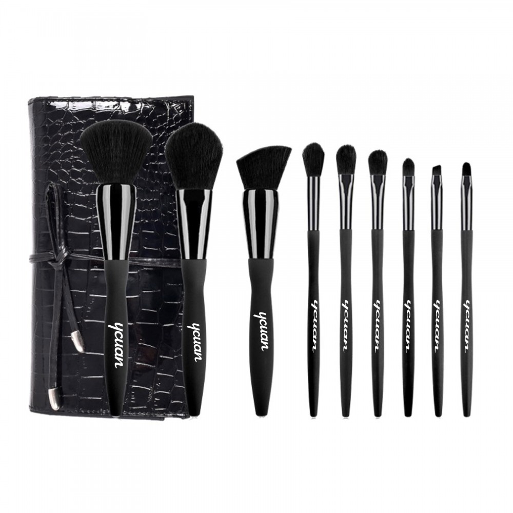 Makeup Brushes Sets With Wallet Packing Logo Branded