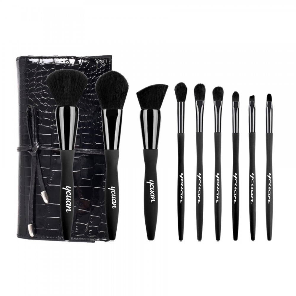 Makeup Brushes Sets With Wallet Packing Logo Branded Makeup Brushes Sets With Wallet Packing Logo Branded